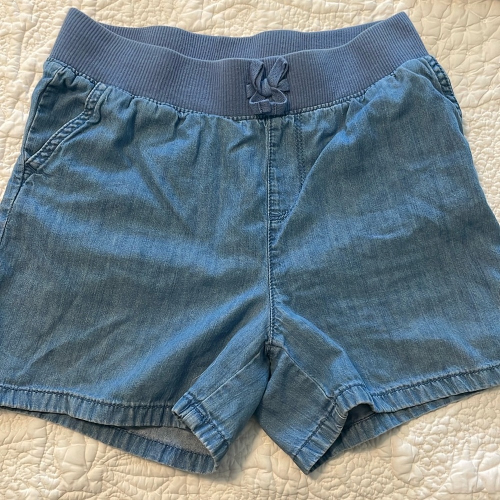 Children’s Place blue pull on jeans shorts 16 slim
